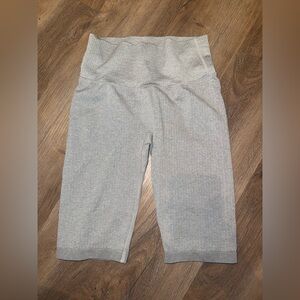 NEW Ribbed bike cycling Gray shorts